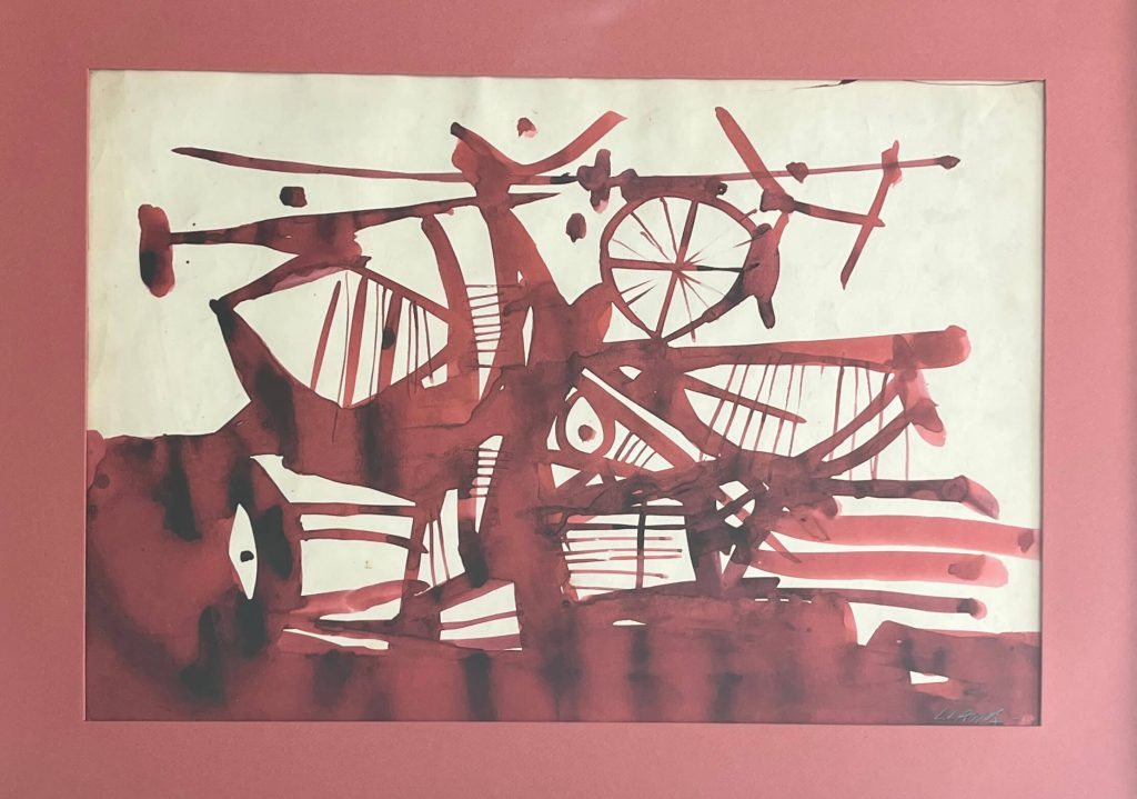 Carlos Llanos - Acuarela sobre cartón